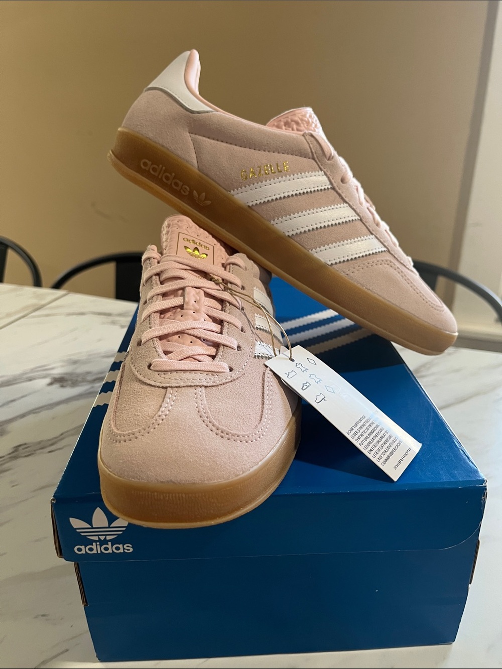 adidas Gazelle Women’s Suede Sneakers in Pink